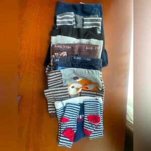 Lot of baselayer leggings tights . HM, Lupilu, Poco Piano, Melton. 12, 12-24m.